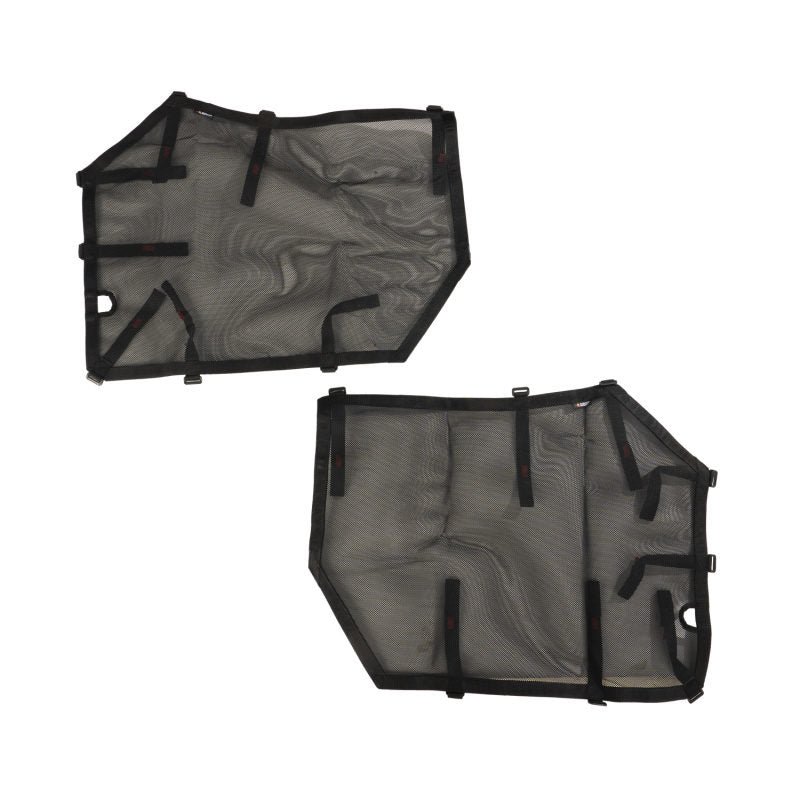 ~(1 lbs. 11X6X4)~ Fortis Tube Door Covers Front Set Black 07-18 Jeep Wrangler JK