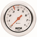 2-1/2 Dia Tachometer 8000 RPM White Dial