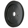 CHEVY 396454 BB CRANKSHAFT PULLEY 1 GROOVE SHORT WATER PUMP ALUMINUM BLACK