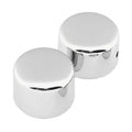 Bikers Choice 08-Up Big Twin Black Axle Cap Set Front
