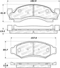 Street Brake Pads w/Shims and Hardware