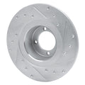 DFC 67-76 BMW 1600 Front Left Drilled & Slotted Silver Brake Rotor