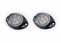 Work Pod Strobe 2 2 Round Mini Surface Mount Strobe Light SAE Class I Amber (2EA)