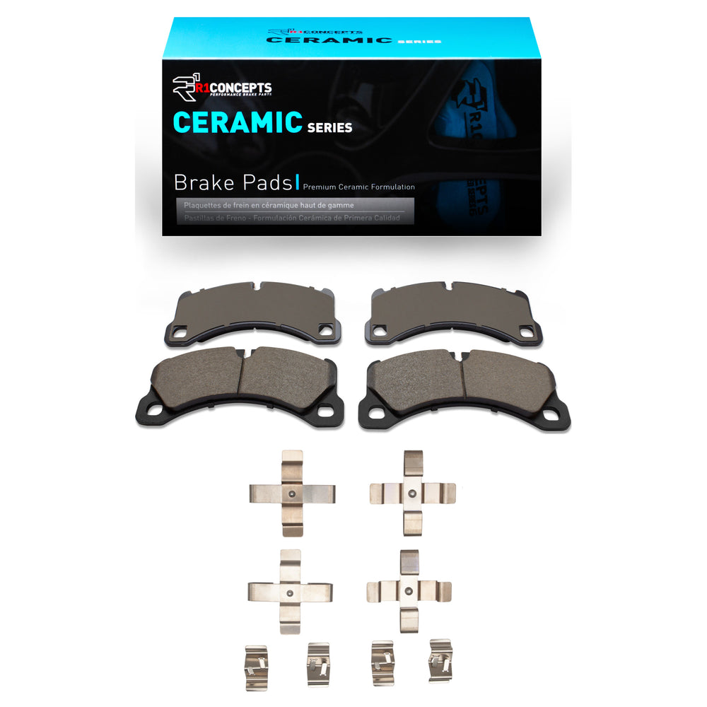 R1 11-23 Porsche Panamera Front Ceramic Pads & Hardware Kit