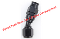 Fragola -12AN Real Street x 30 Degree Hose End Black For PTFE Hose