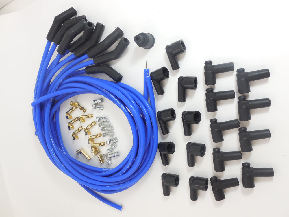 SPARK PLUG WIRE SET BLUE WIRES/BOOT