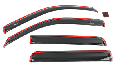 22C NISSAN FRONTIER CREW CAB PICKUP WINDOW VENTVISOR INCHANNEL 4PC SMOKE