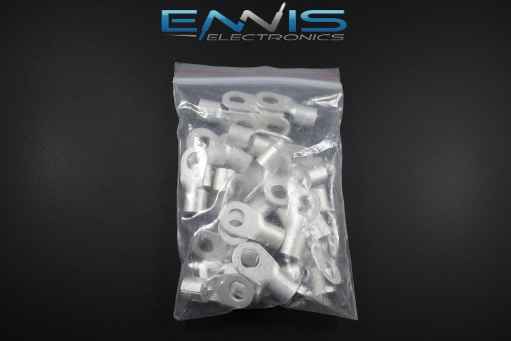UNINSULATED RING TERMINAL 4 GAUGE 5/16 INCH PACKAGE OF 25