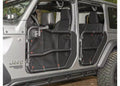 Rugged Ridge Fortis Tube Door Covers Front Pair Black 18-20 Jeep Wrangler JL/JLU