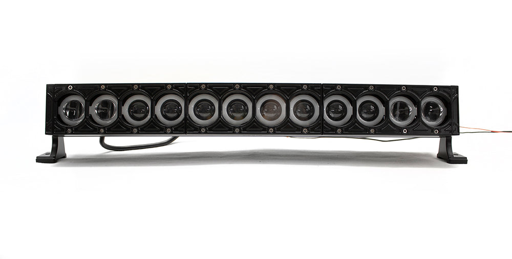 HALODRL SERIES 120W/9600LM 23IN LED LIGHT BAR W/INDIVIDUAL HALO DRLS(25.625IN