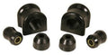 Rugged Ridge Front Swaybar Bushing Kit Black 30.5mm 97-06 Jeep Wrangler