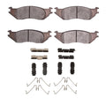 DFC 04-06 Ford E-150 Club Wagon Front 5000 Advanced Semi Metallic Brake Pads and Hardware Kit