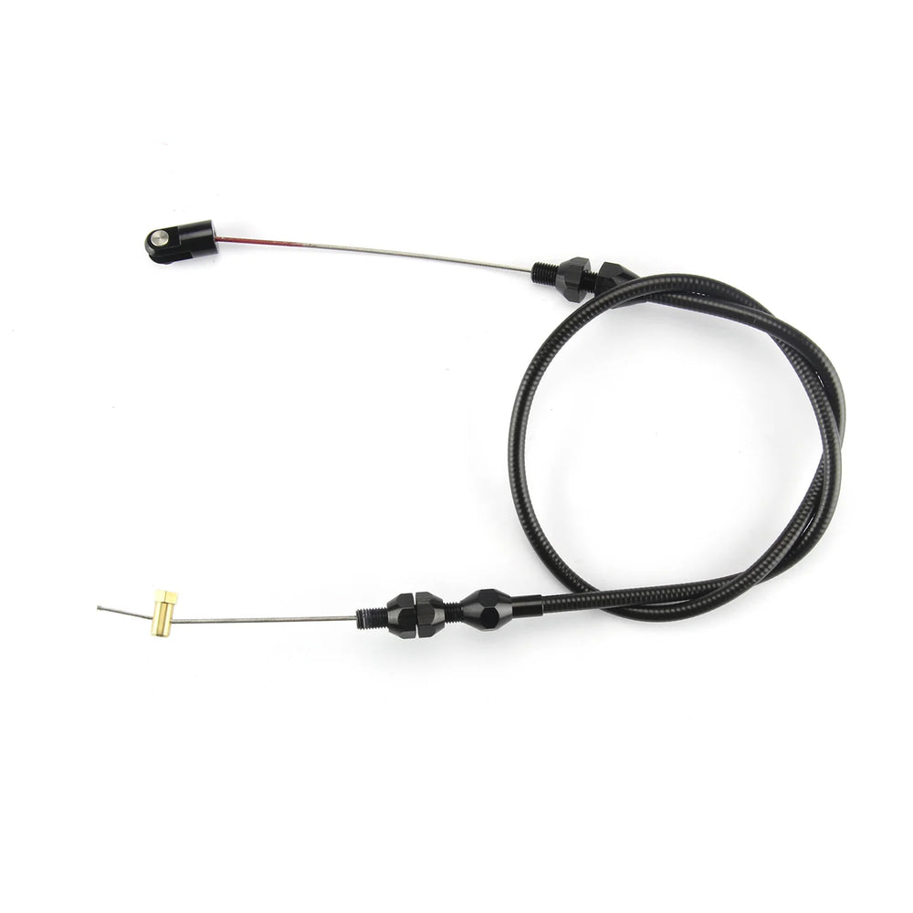 TUNEDPORT UNIVERSAL THROTTLE CABLE & BLK FITTINGS