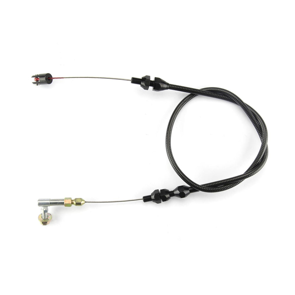 UNIVERSAL THROTTLE CABLE 502 RAM JET & BLK FITTINGS