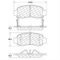Centric Posi-Quiet Ceramic Brake Pads w/Shims & Hardware - Front