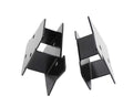 Kentrol 03-06 Jeep Wrangler TJ Mirror Relocation Bracket Pair - Powdercoat Black