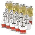 COUPLERS HIGH FLOW 3/8IN NPT M(2)& F(2)QUICK CONNECT STUDS 3/8IN M(5)& F(5)NO LOGO