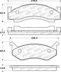 Street Brake Pads w/Shims and Hardware