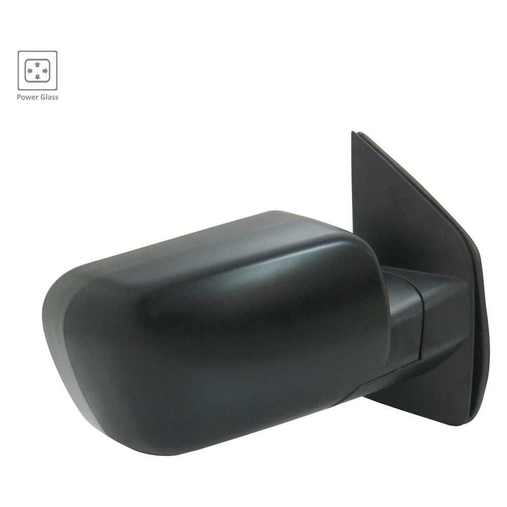 RH MIRROR OUTSIDE REAR VIEW W/O TOWING PKG; TEXTURED/PTM NISSAN TITAN SE 1010; TITAN SV 1115