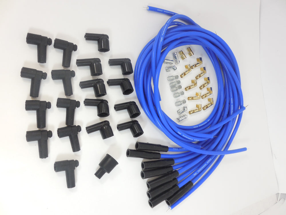 SPARK PLUG WIRE SET BLUE WIRES/BOOT