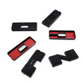 UPR AMP Grille Letter Covers Overlays fits 21-26 Ford Bronco Shadow Black AMP-83683-049