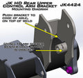 Artec Industries 07-18 Jeep Wrangler JK Hd Rear Axle Uca Brackets (Pair): 3 1/2 In Diameter