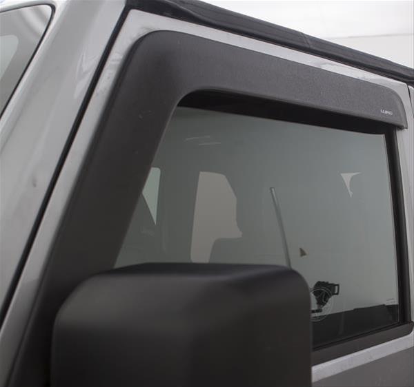 0718 WRANGLER 2DOOR ONLY LOW PROFILE MATTE BLACK 2 PC VENTVISOR