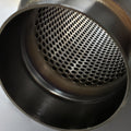 Stainless Bros 3.5in Round Body x 12.0in Length 2.50in Inlet/Outlet Bullet Resonator