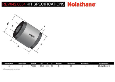 Control arm - upper bushing 4 Shell Bushings 4 Tubes Install Guide Grease