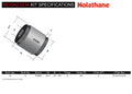 Control arm - upper bushing 4 Shell Bushings 4 Tubes Install Guide Grease