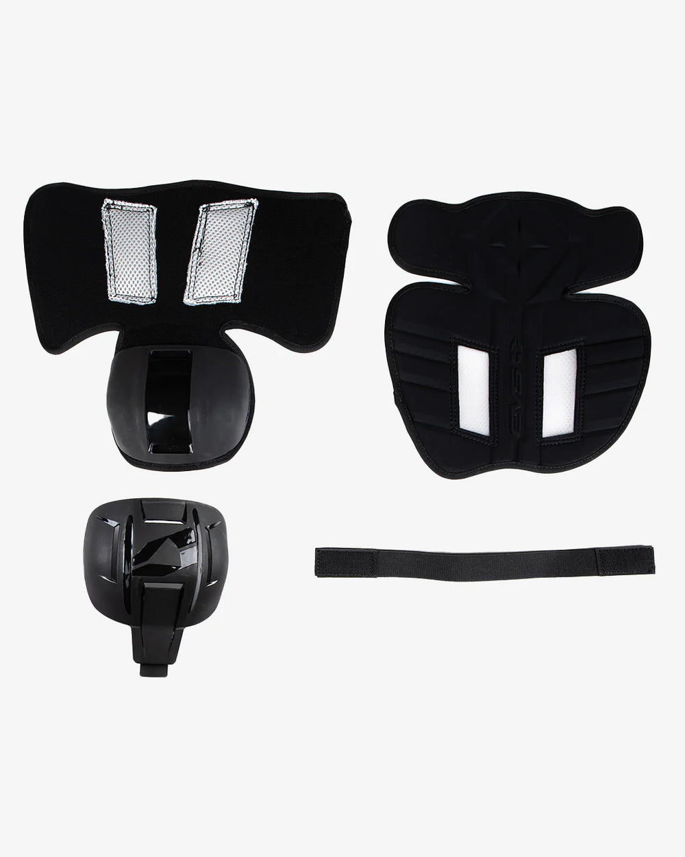 EVS RS9 Rebuild Kit (Liners/Straps/Patella cups) Black- Large