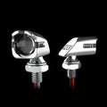 XK Glow Mini Red Turn Signal Chrome x2