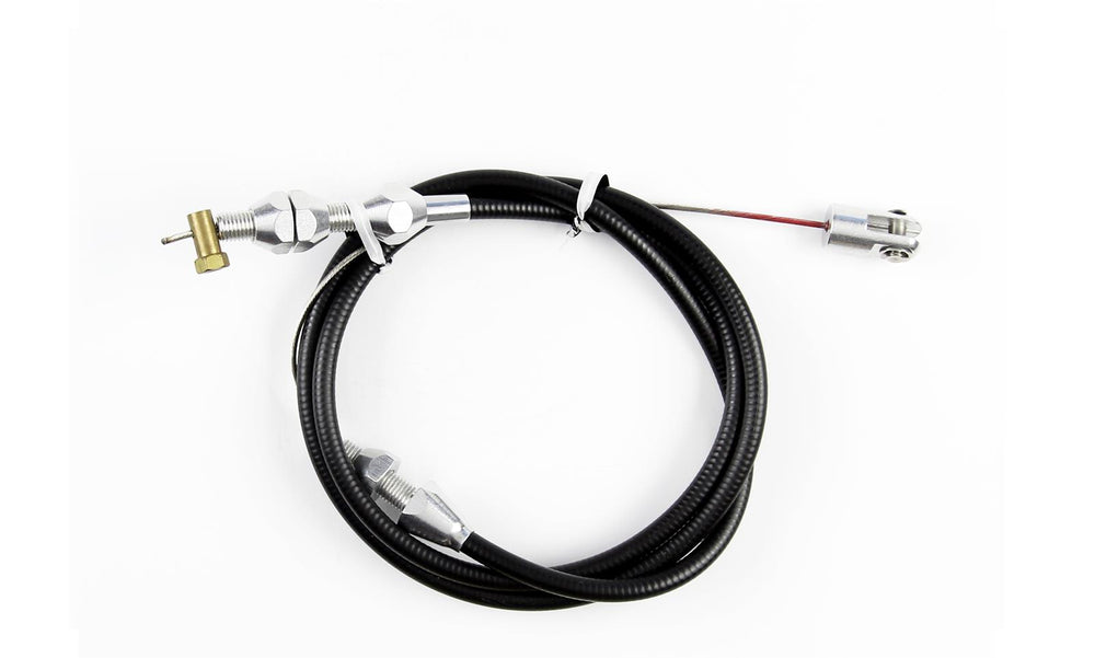 THROTTLE CABLE KIT; TUNED PORT WITH BLACK HOUSING