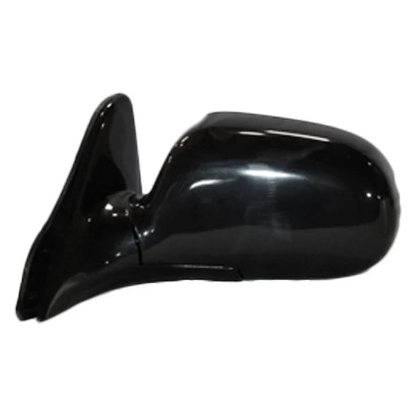 LH MIRROR OUTSIDE REAR VIEW BASE; 4DR SEDAN/4DR WAGON; BLACK TOYOTA COROLLA 19931997