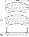 Stoptech Street Brake Pad Front NIS CM