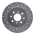DFC 01-05 Acura EL Rear Left Drilled & Slotted Silver Brake Rotor