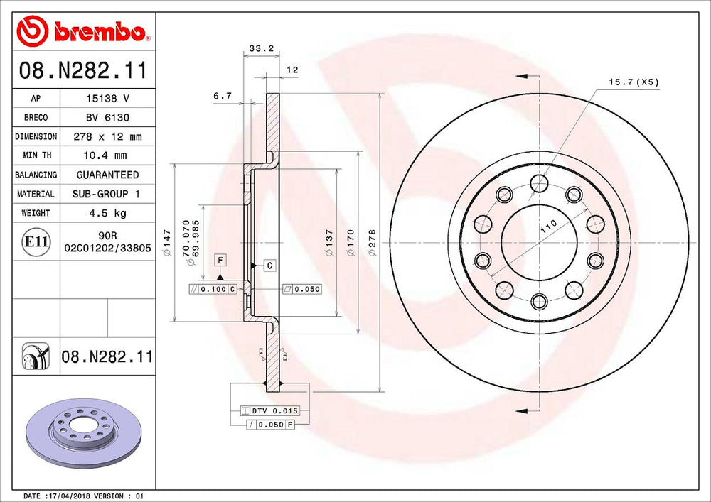 DISC BRAKE ROTOR