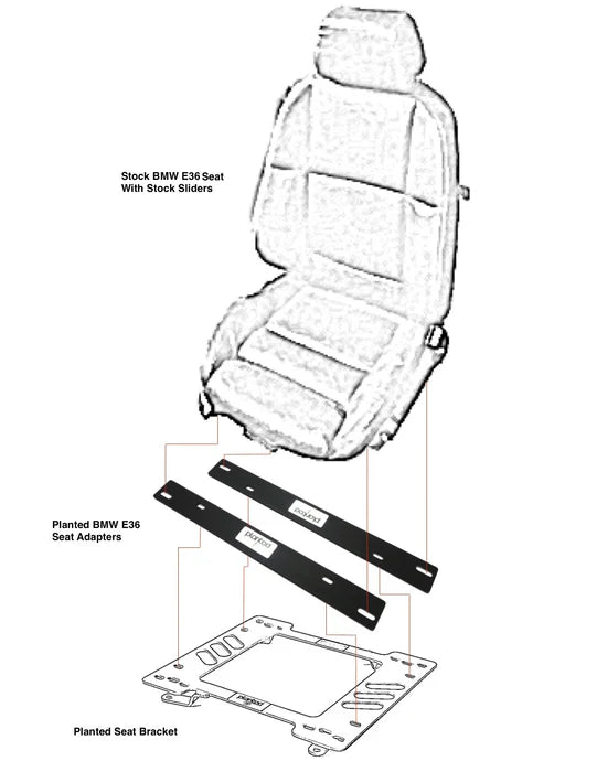 BMW E36 Seat Adapter