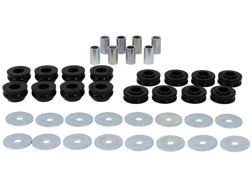 Body mount - bushings 16 Bushings 8 Tubes 16 Washers Grease Install Guide