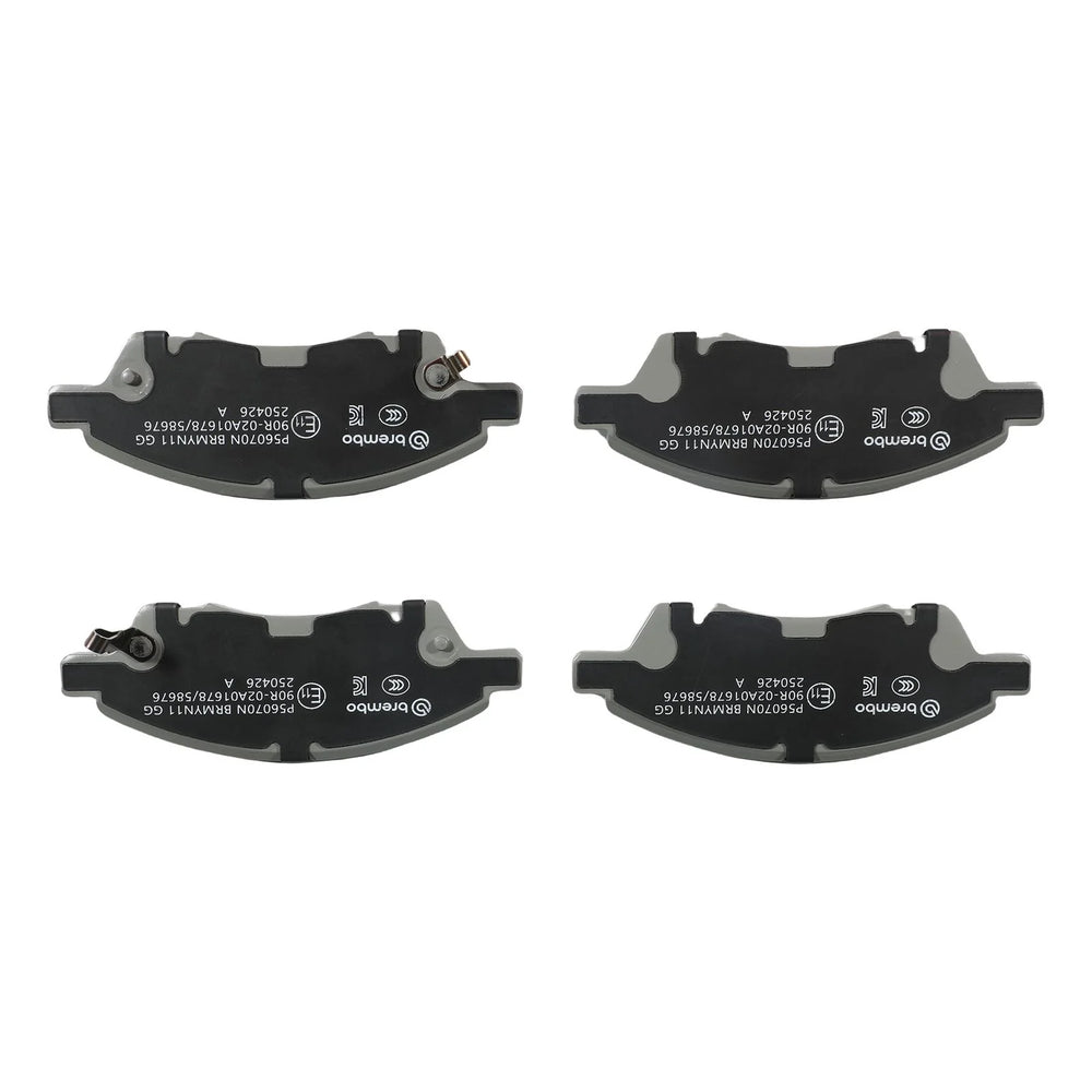 Brembo 12-19 Nissan Versa/14-19 Versa Note Front Premium NAO Ceramic OE Equivalent Pad