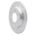 DFC 17-25 Hyundai Veloster Rear Right Drilled & Slotted Silver Brake Rotor