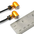 Letric Lighting 12mm Mini Red Turn Signal LEDs- Gold Anodized