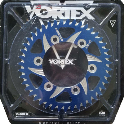 Vortex Racing Aluminum Rear Sprocket 530 51 Tooth- Blue