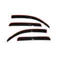 AVS 05-15 Toyota Tacoma Double Cab Ventvisor In-Channel Front & Rear Window Deflectors 4pc - Smoke