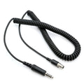 Rugged Radios Firetruck Intercom Headset Coil Cord for Firecom Style Jacks 5 Foot
