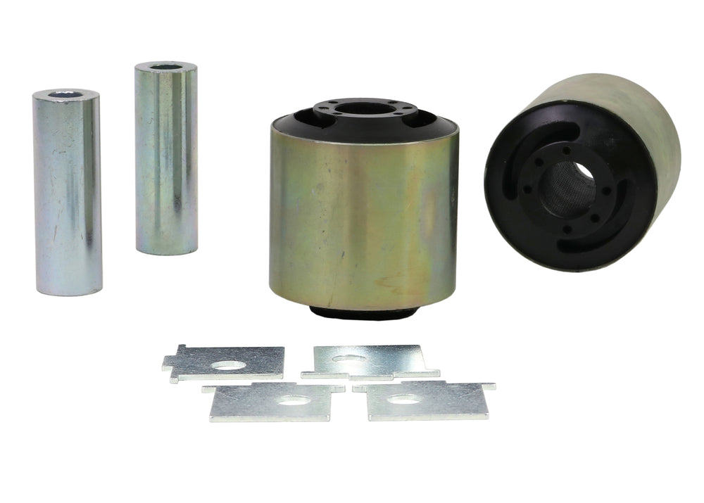 Radius arm - lower bushing 2 Shell Bushings 2 Tubes 4 Washers Install Guide Grease