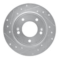 DFC 17-25 Hyundai Elantra Rear Left Drilled & Slotted Silver Brake Rotor