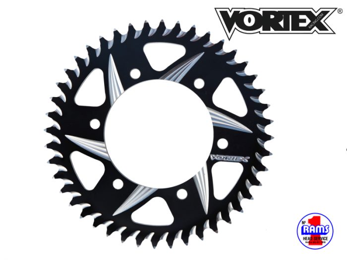 Vortex Racing Aluminum Rear Sprocket 530 38 Tooth- Black