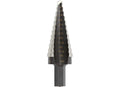 STEP DRILL BIT#4 3/167/8IN STEP 3/8IN SHANK 12 HOLE SIZES