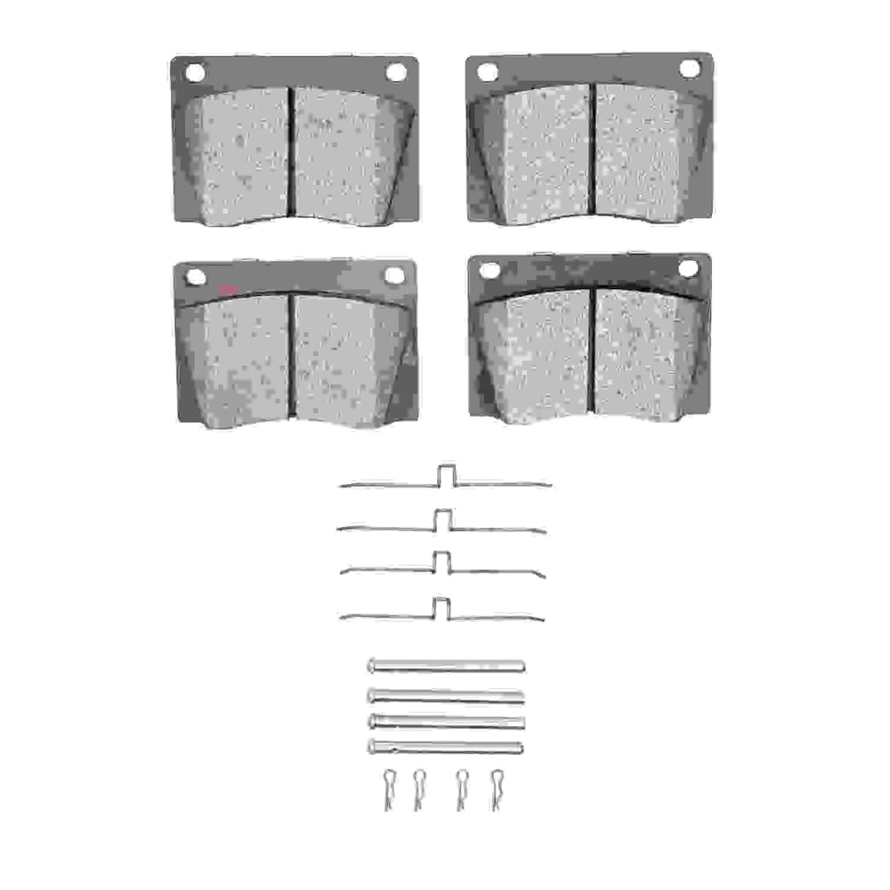 R1 61-79 Jaguar XKE Front Optimum OE Pads & Hardware Kit